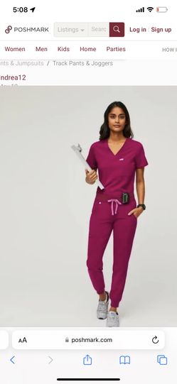 Figs Scrub Set In Limited Edition Color Dark Magenta