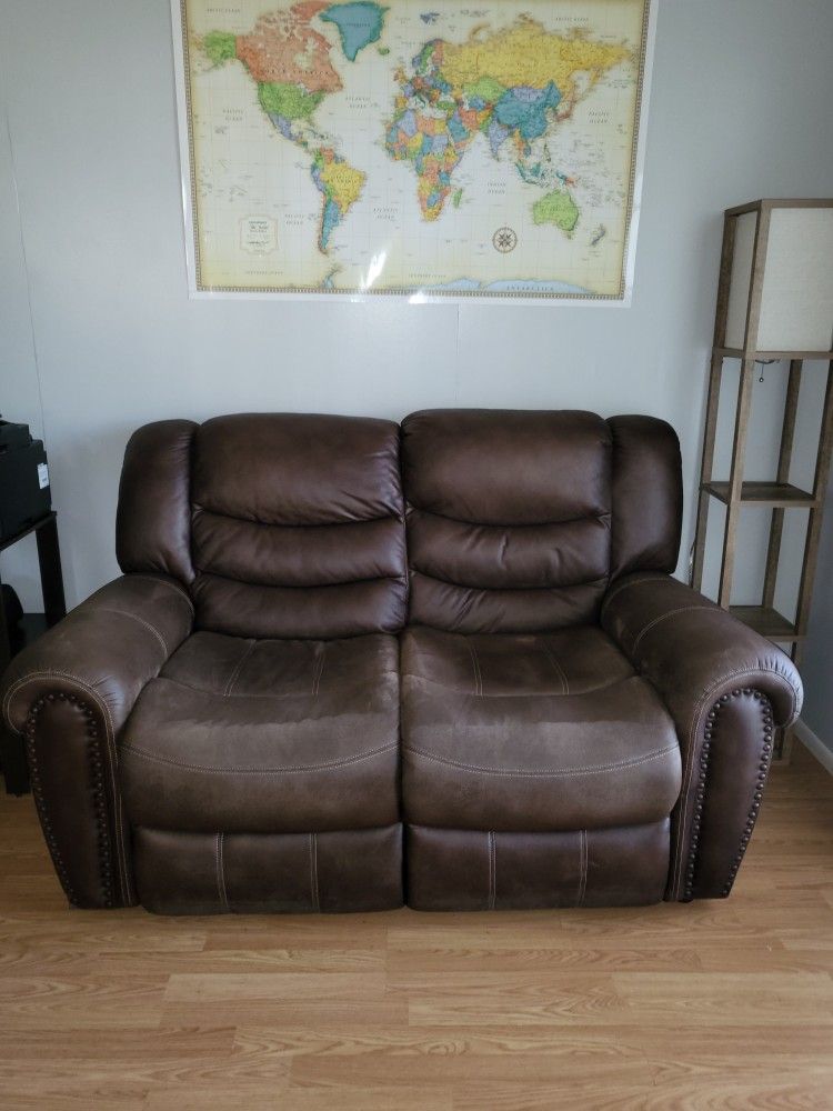 Leather Loveseat