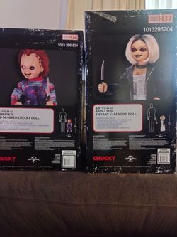 Chucky and Tiffany life sized figures