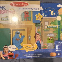 Ms.Rachel/sesame Street Activity Board