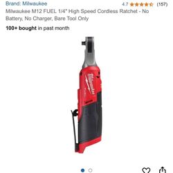 Milwaukee M12 1/4 High Speed Ratchet