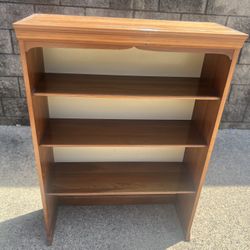 3 shelf solid wood bookcase