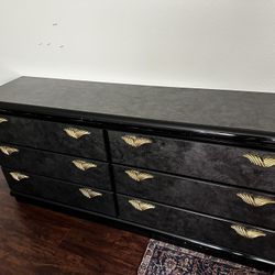 black dresses for funeral 1980s Postmodern Black Lacquer Armoire Cabinet main image 1