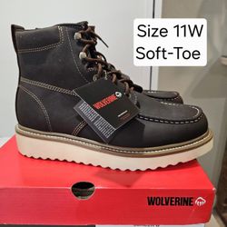Wolverine Soft Toe Work Boots Size 11w