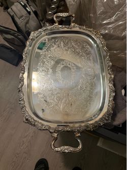 Vintage Silver Plating Tray by Poole