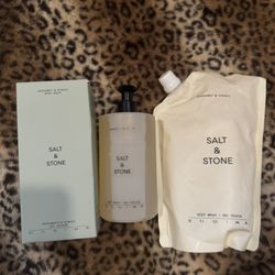 Salt & Stone Bergamot & Hinoki Body Wash + Refill Set – (MSRP $92)