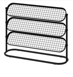 IKEA ÄLGANÄS Black Metal Shoe Rack