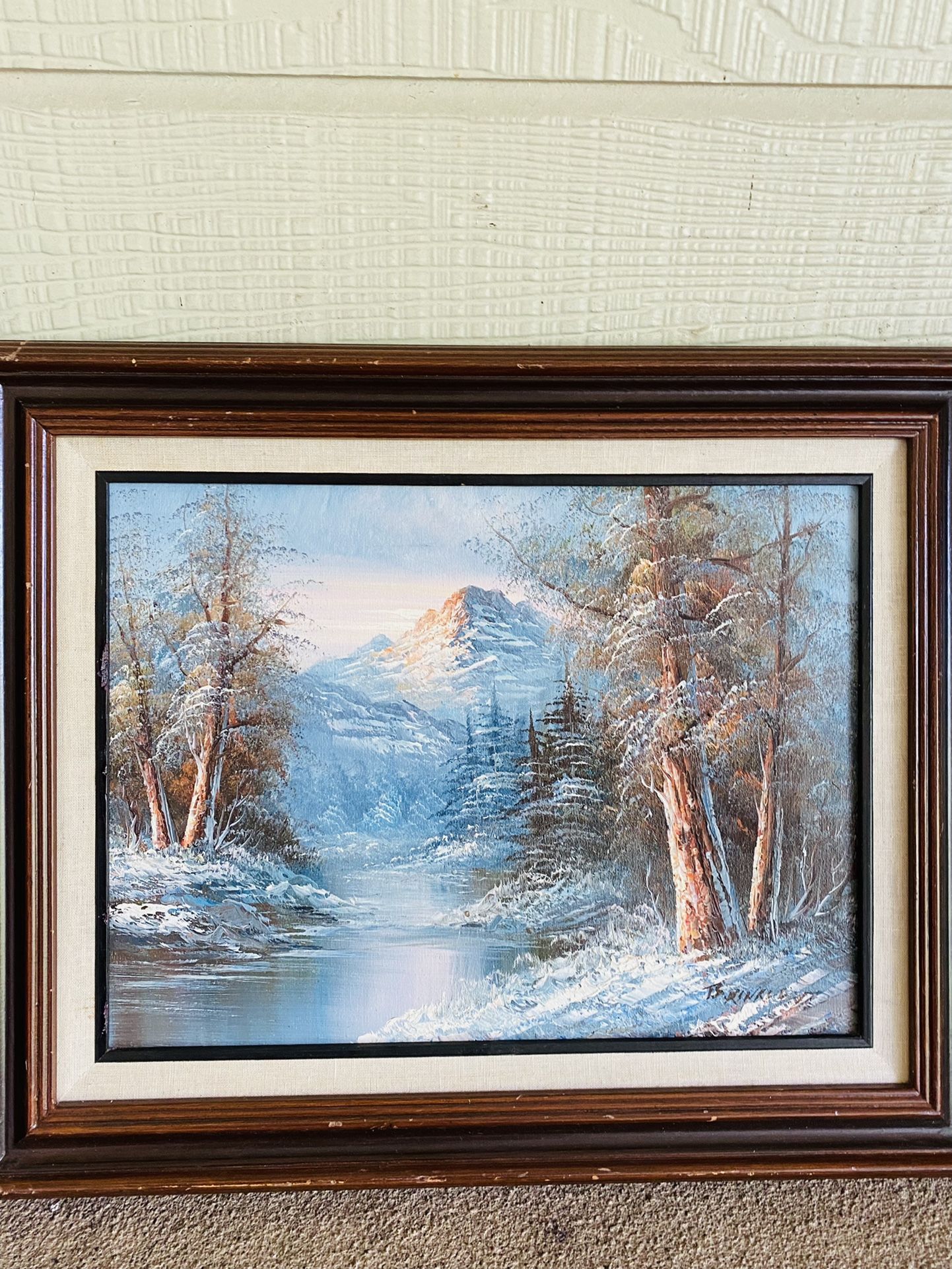 Winter Landscape On Canvas Oil Painting