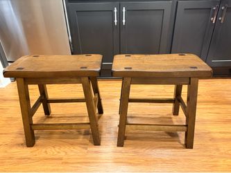 Pair of Wood Stools
