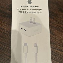 35W Adapter + USBC To Lightening Cable For Apple Devices