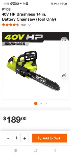 14" Ryobi Chainsaw