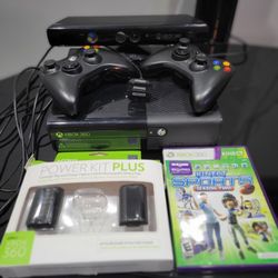 Xbox 360 with Kinect, 2 Controllers & More