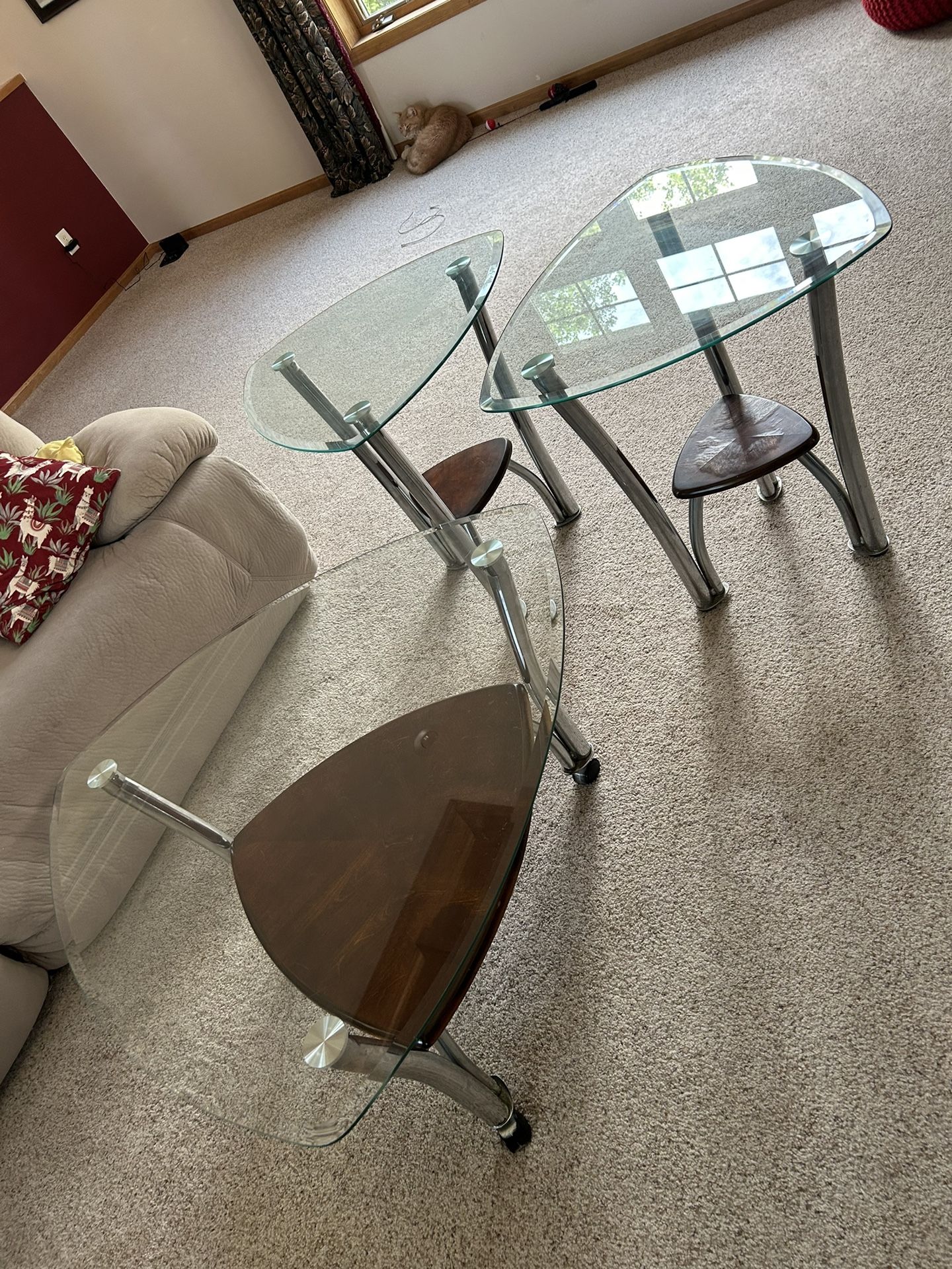 Coffee Table And 2 Side Tables