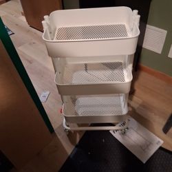 Ikea Storage Rolling Cart New 