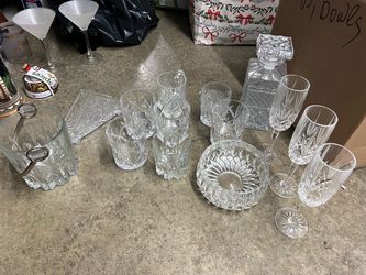 True Crystal Glass Barware Set with Decanter