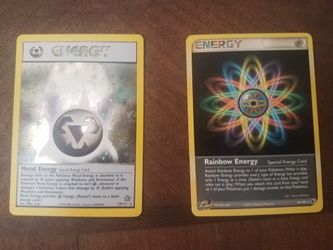 Pokemon cards - 2 rare energy cards