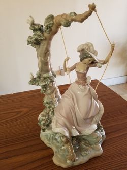 Lladro Porcelain Swinging Figurine