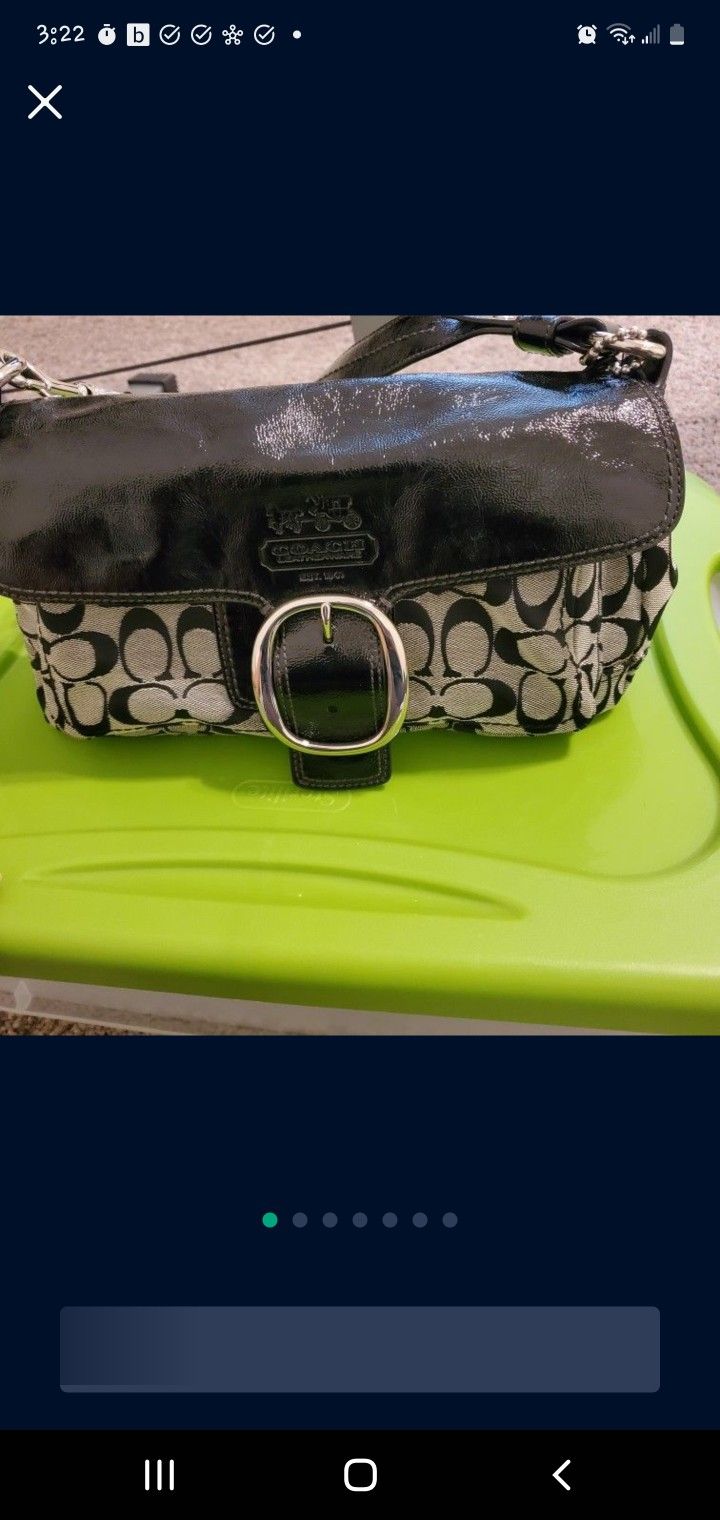 Vintage Coach Shoulder Purse 
