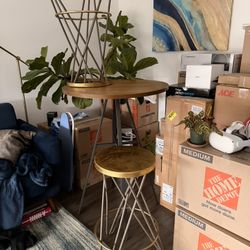Bar Table, 2 Stools