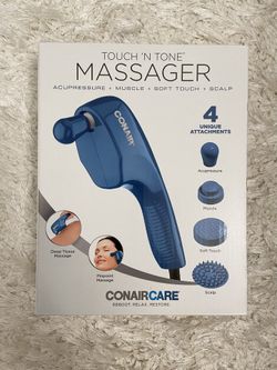 Conair touch 'n tone massager with 4 attachments