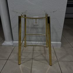 Two Elegant Bar Stools . 24” Height . Used In Good Condition . Location West Kendall 33194