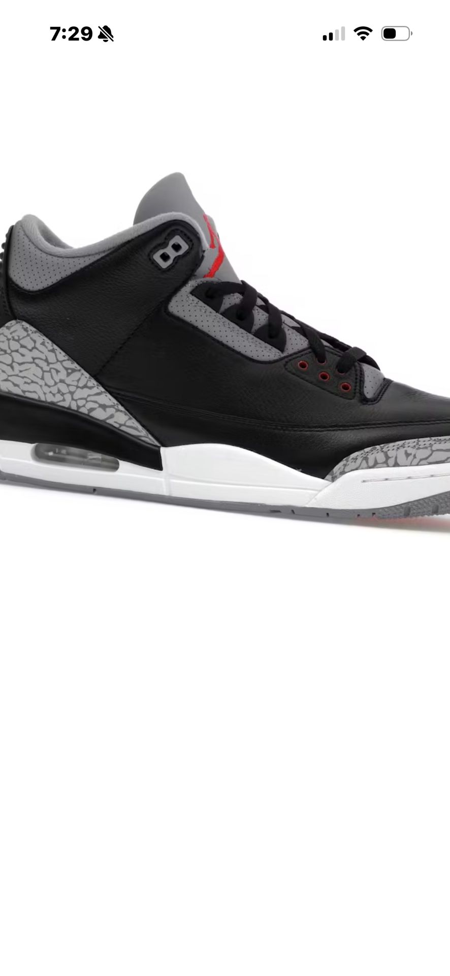 Jordan 3 Black Cement 