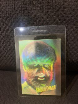 1992 Wolf Man Hologram Card