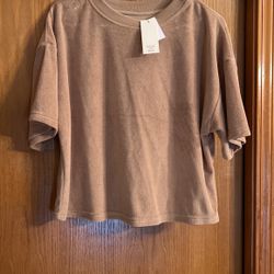 Womens Size Medium Crop Sweatshirt 