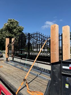 18FT Wrought Iron Double Driveway Gate Panels
