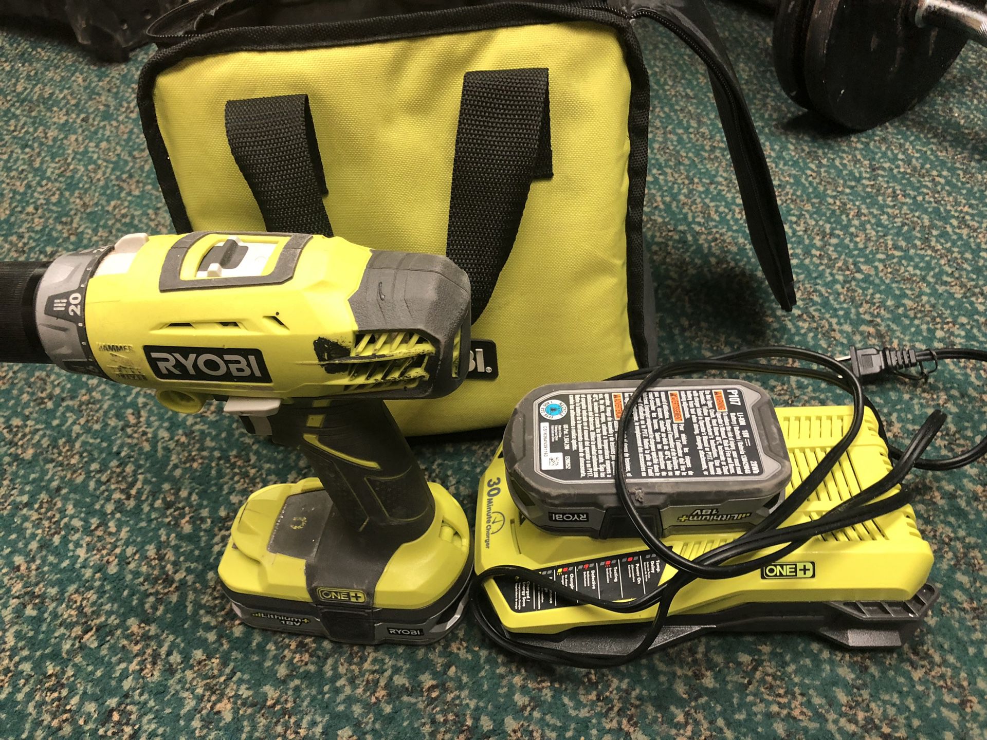 Drill , Tools-Power Ryobi 2 Batteries & Charger .. Negotiable