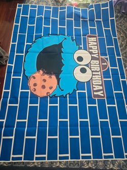 Cookie Monster backdrop