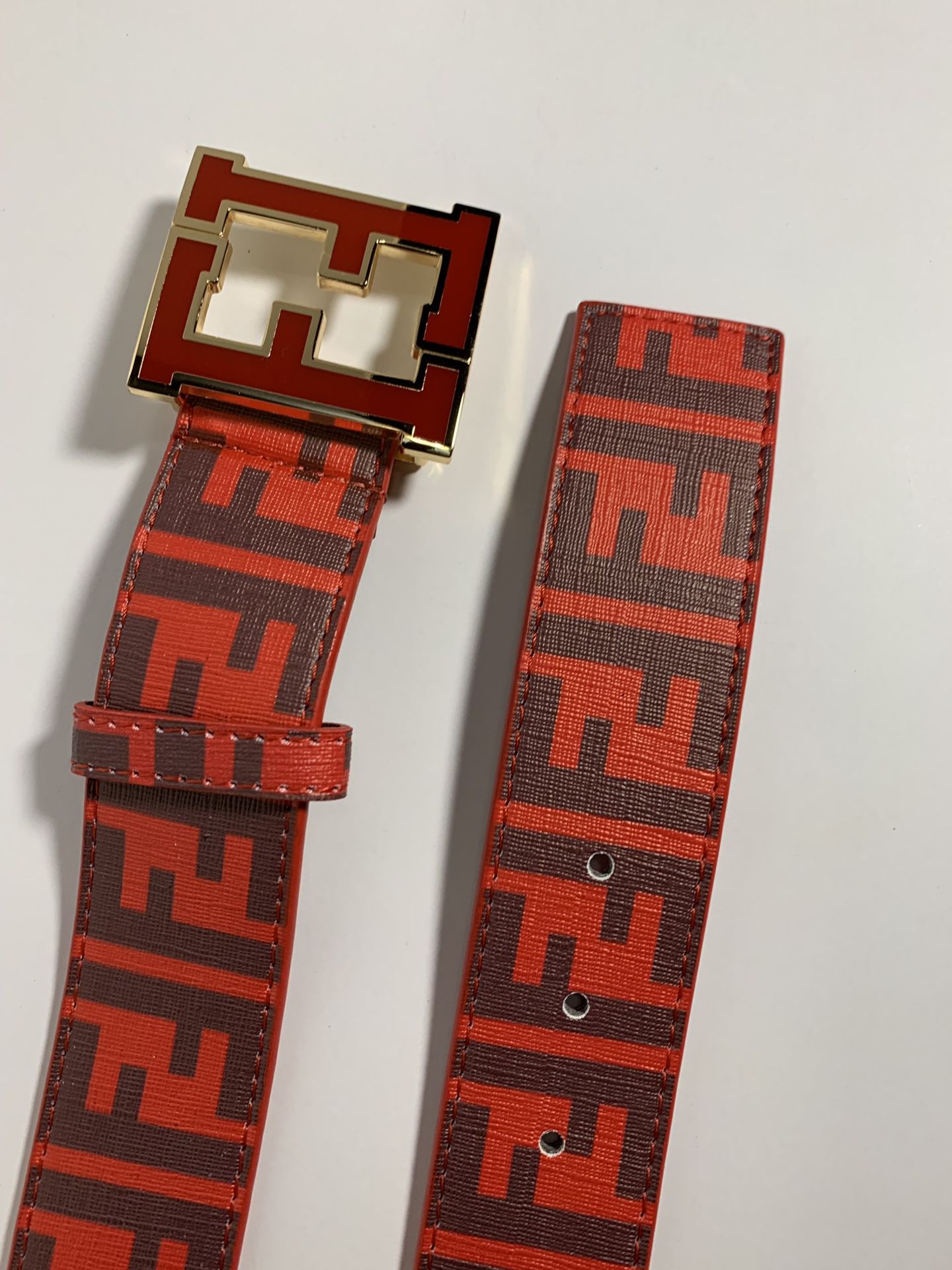 Fendi belt size 40 Fendi FF Squared Reversible Zucca FF Logo Belt Kit - Black  main image 3