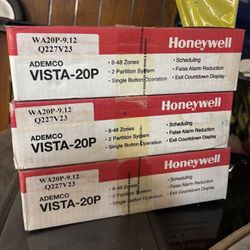 Honeywell control panel and keep pads for sale Vista 20 P $40 each. There are three of those and I have keypads $40 each. I have seven left of those a