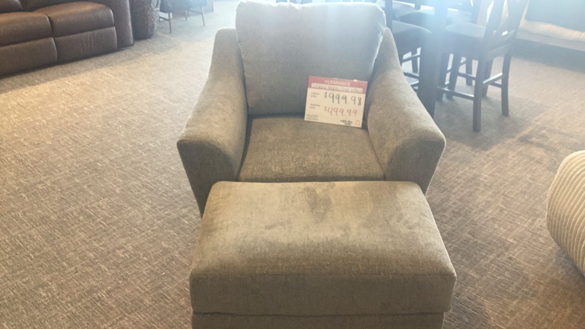 Lealand Chair And Ottoman