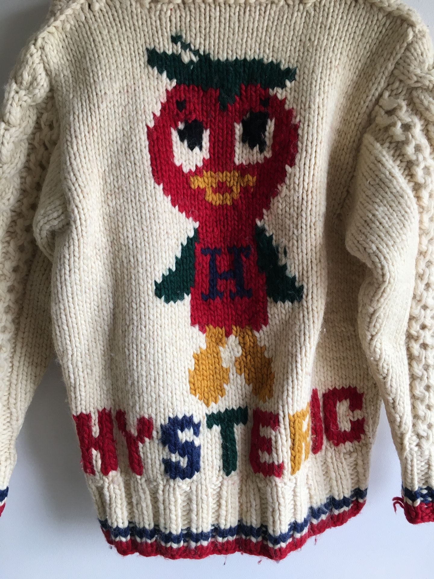 Hysteric Glamour Cowichan “Tomato Bird” Knit Cardigan Hysteric Glamour Cowichan “Tomato Bird” Knit Cardigan