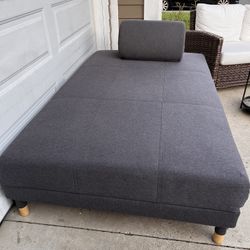 Large Ottoman Bed with Storage (Oversized Twin / Almost Full Size)
