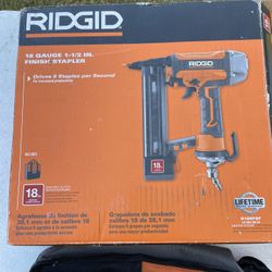 Ridgid New Pneumatic 18ga Narrow Crown Stapler 