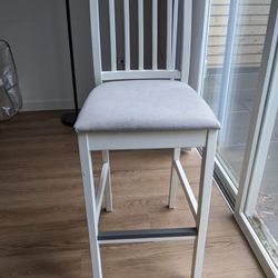 Ikea Ekedalen Bar Stool With Backrest 