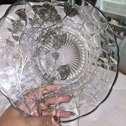 Vintage Silver Overlay Platter