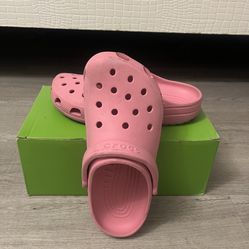 Taffy Pink Crocs (WOMEN 8)