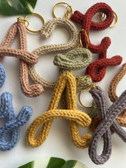 Letter Keychains Party Favors backpack Charms Key Charms cute things gifts