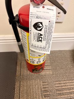 Red Dry Chemical Fire Extinguisher