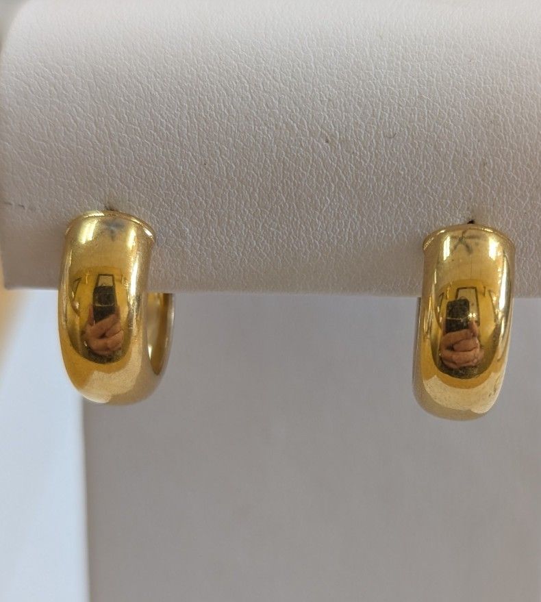 Gold Plated Hoops