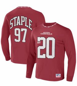 New Arizona Cardinals NFL x Staple Core Team Long Sleeve T-Shirt Red