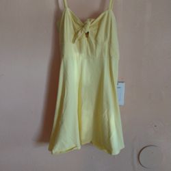 Yellow dress cover up Forever 21 