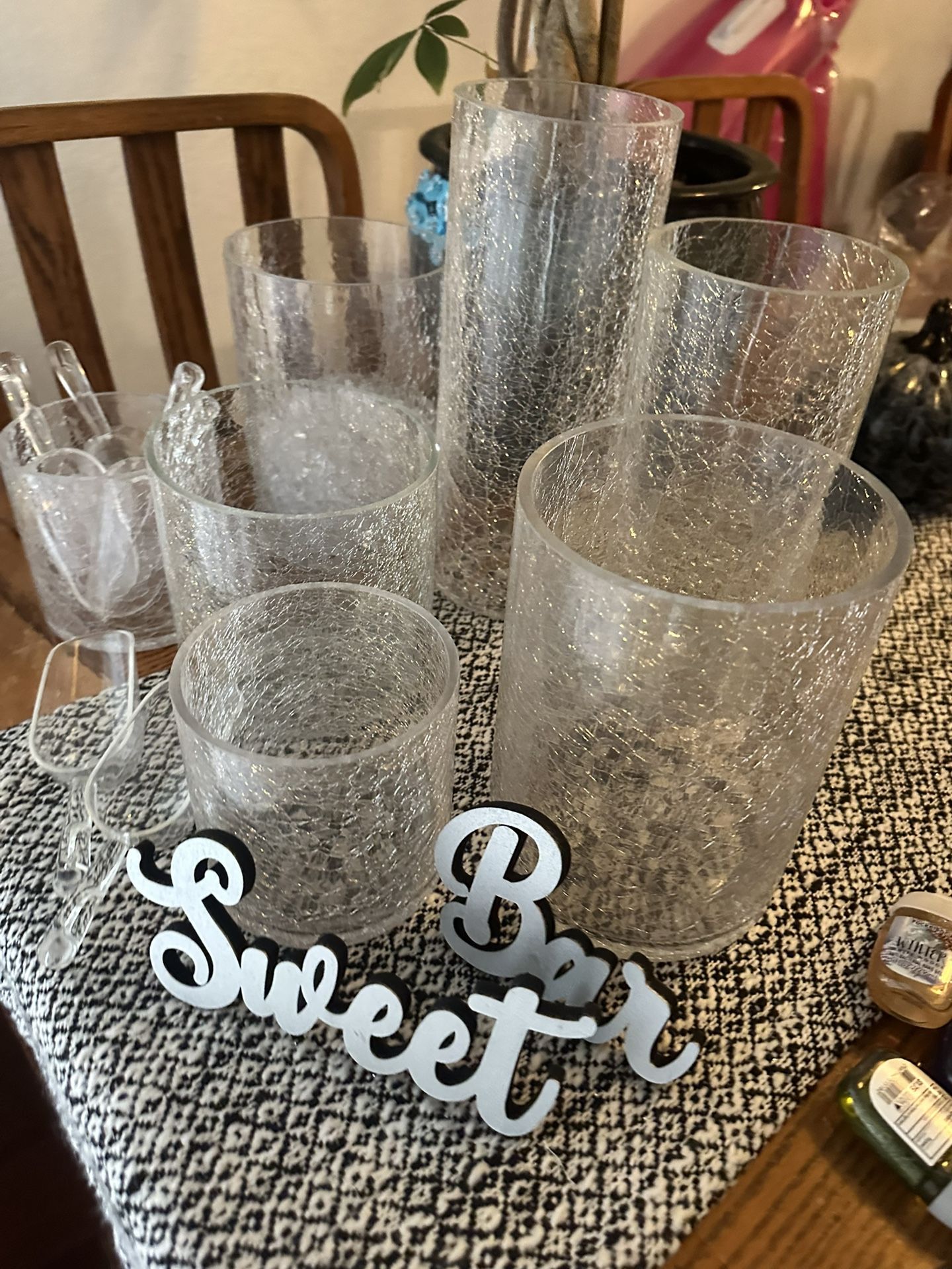 Candy Station Jars and Sign