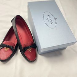 prada loafers women 38