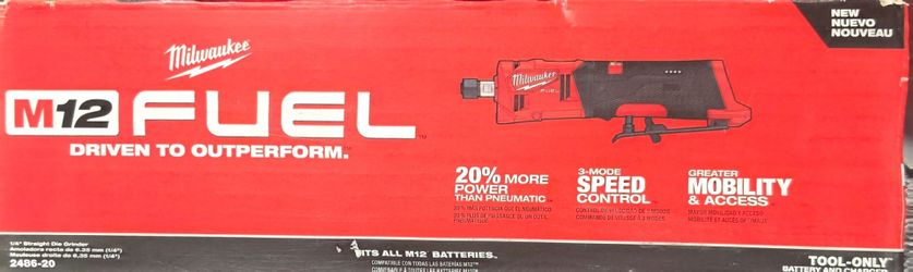 Milwaukee m12 fuel straight die grinder