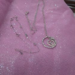 Long Silver  Chain Over 35 Inch Child Necklace Very Special And Beautiful 
