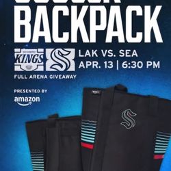 Seattle Kraken Backpack Cooler 4/13/26 SGA IN HAND New